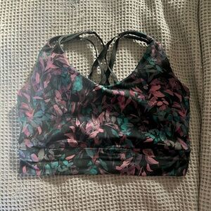Floral Women's Sports Bra Freely 1x